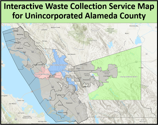 Interactive Waste Collection Service Map for Unincorporated Alameda County